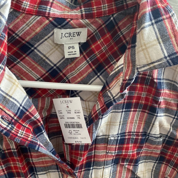 J. Crew Flannel Shirt - Picture 2 of 4